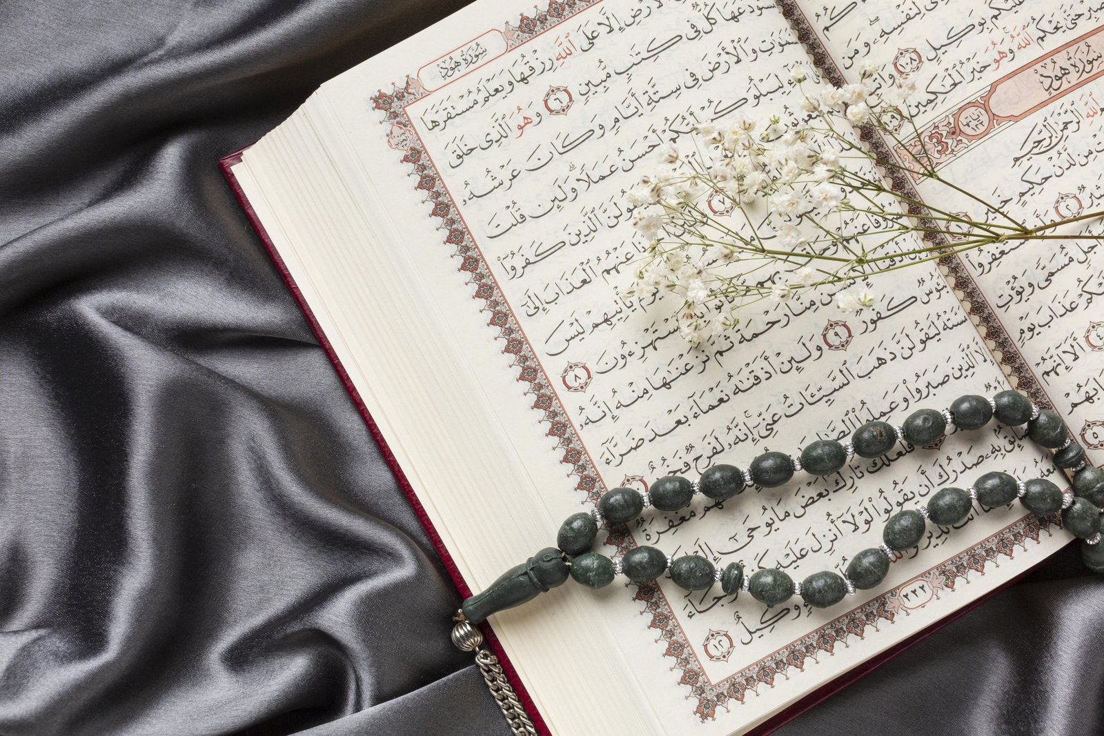 islamic-new-year-decoration-with-praying-beads-quran